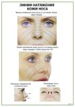 Линии натяжения кожи носа